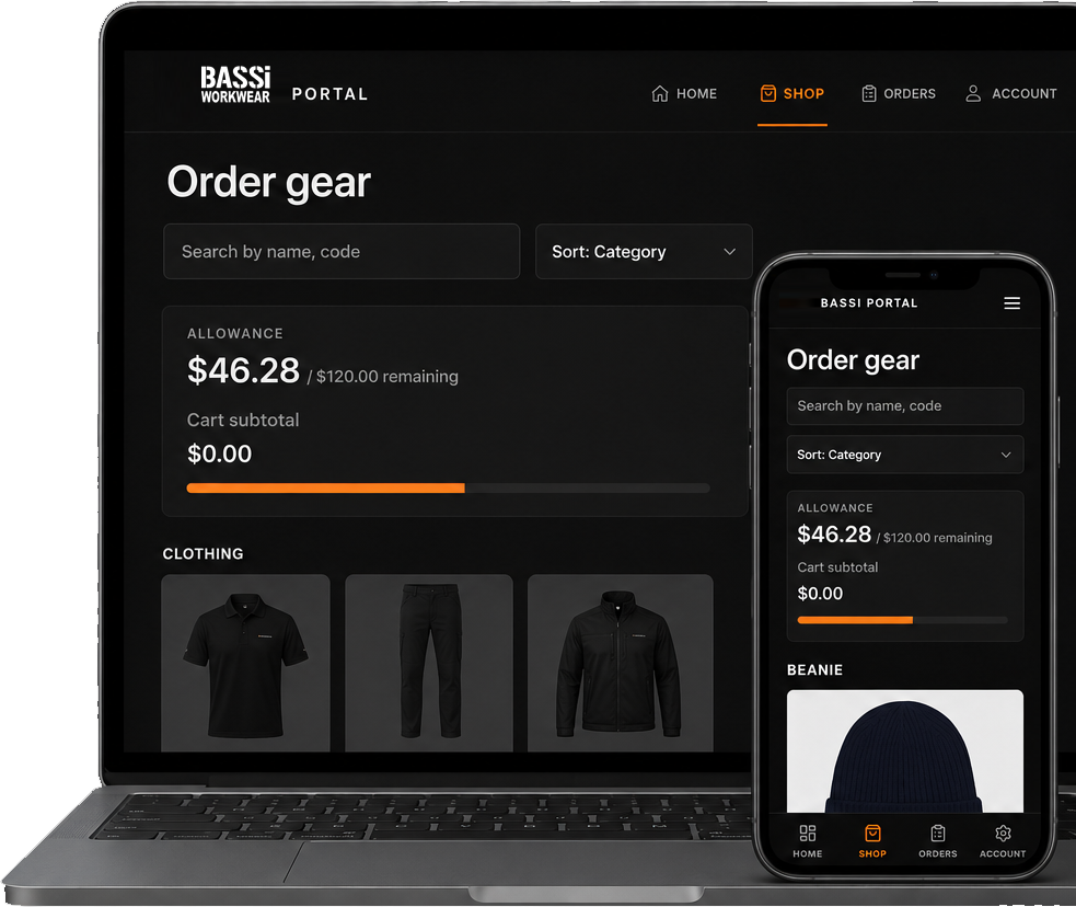 Introducing the Bassi Workwear Client Portal | Smarter Uniform Management for Your Team