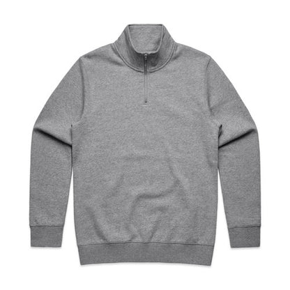 AS Colour 5125 Half Zip Crew - Grey Marle