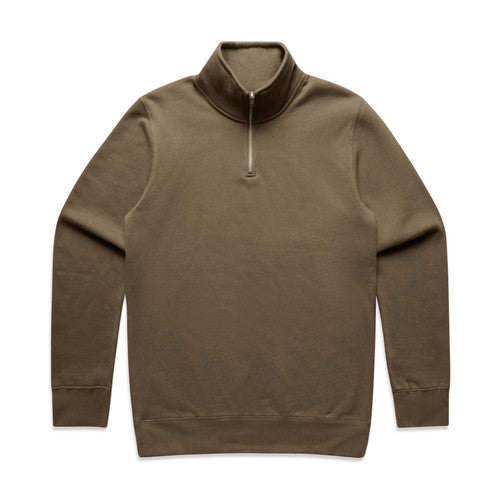 AS Colour 5125 Half Zip Crew - Walnut