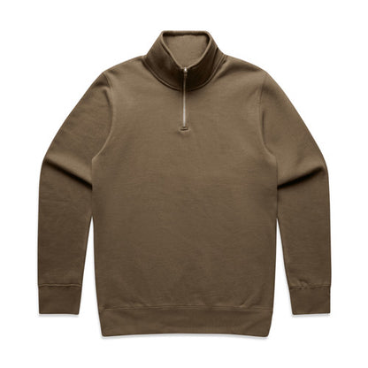AS Colour 5125 Half Zip Crew - Walnut