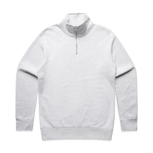 AS Colour 5125 Half Zip Crew - White Marle