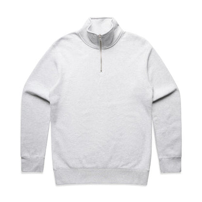 AS Colour 5125 Half Zip Crew - White Marle