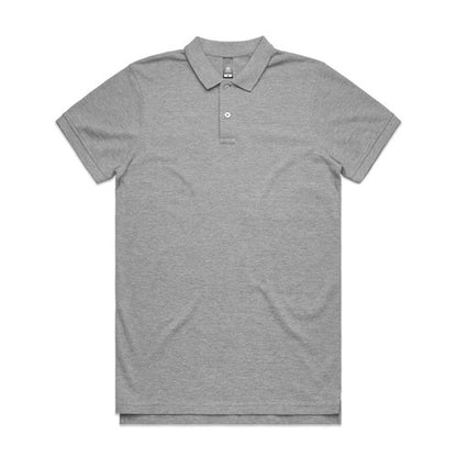 AS Colour 5411 Pique Polo - Grey Marle