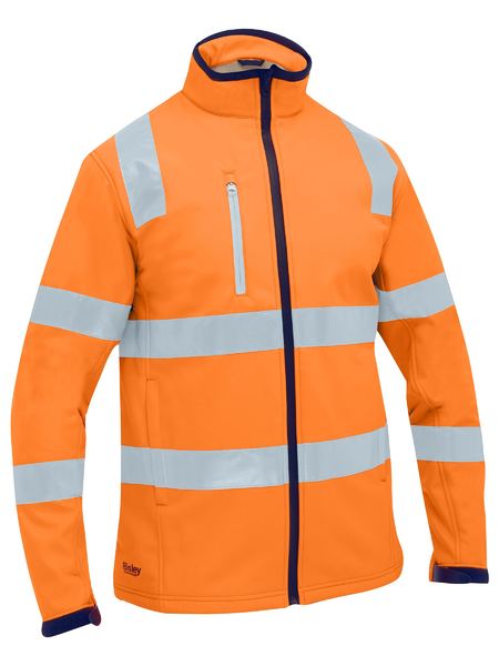 Bisley BJ6058T Taped Hi Vis Soft Shell Jacket