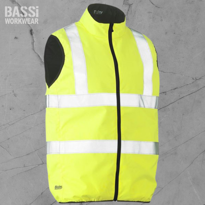 Taped Hi Vis Reversible Puffer Vest