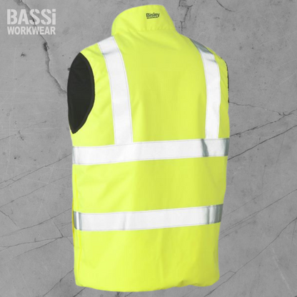 Taped Hi Vis Reversible Puffer Vest
