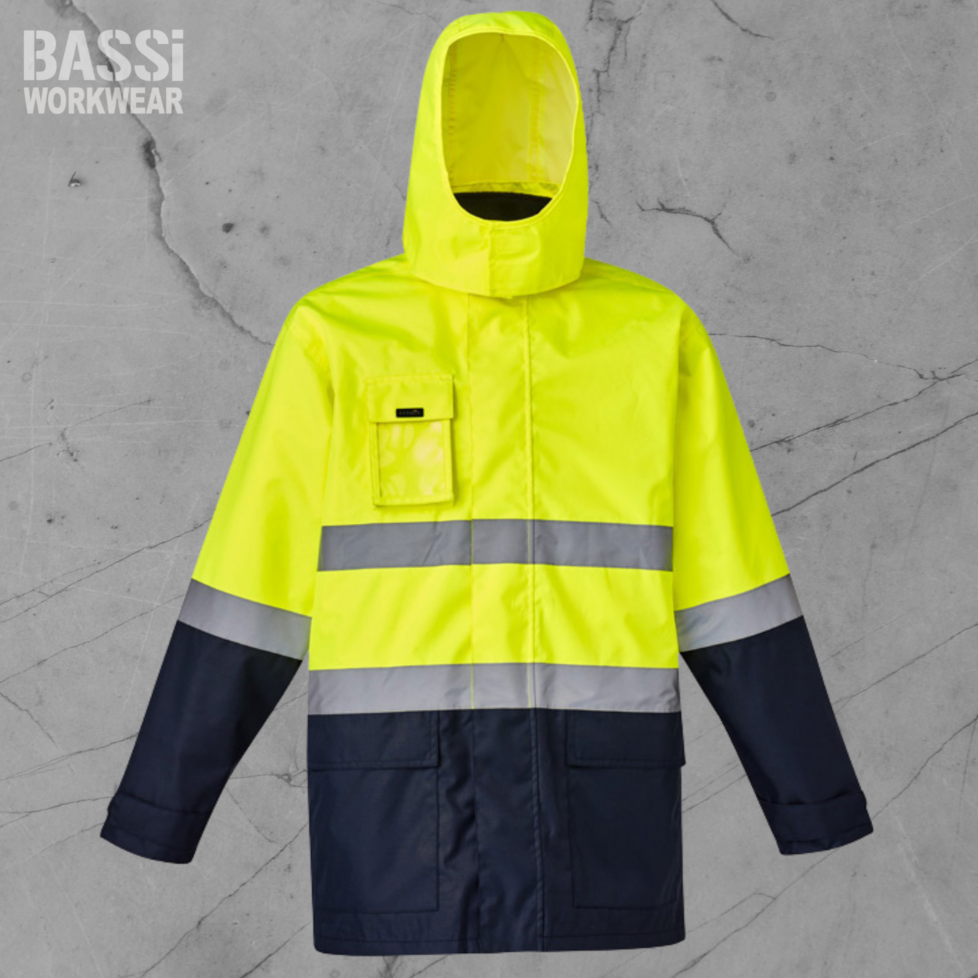 Hi Vis Basic 4 In 1 Waterproof Jacket