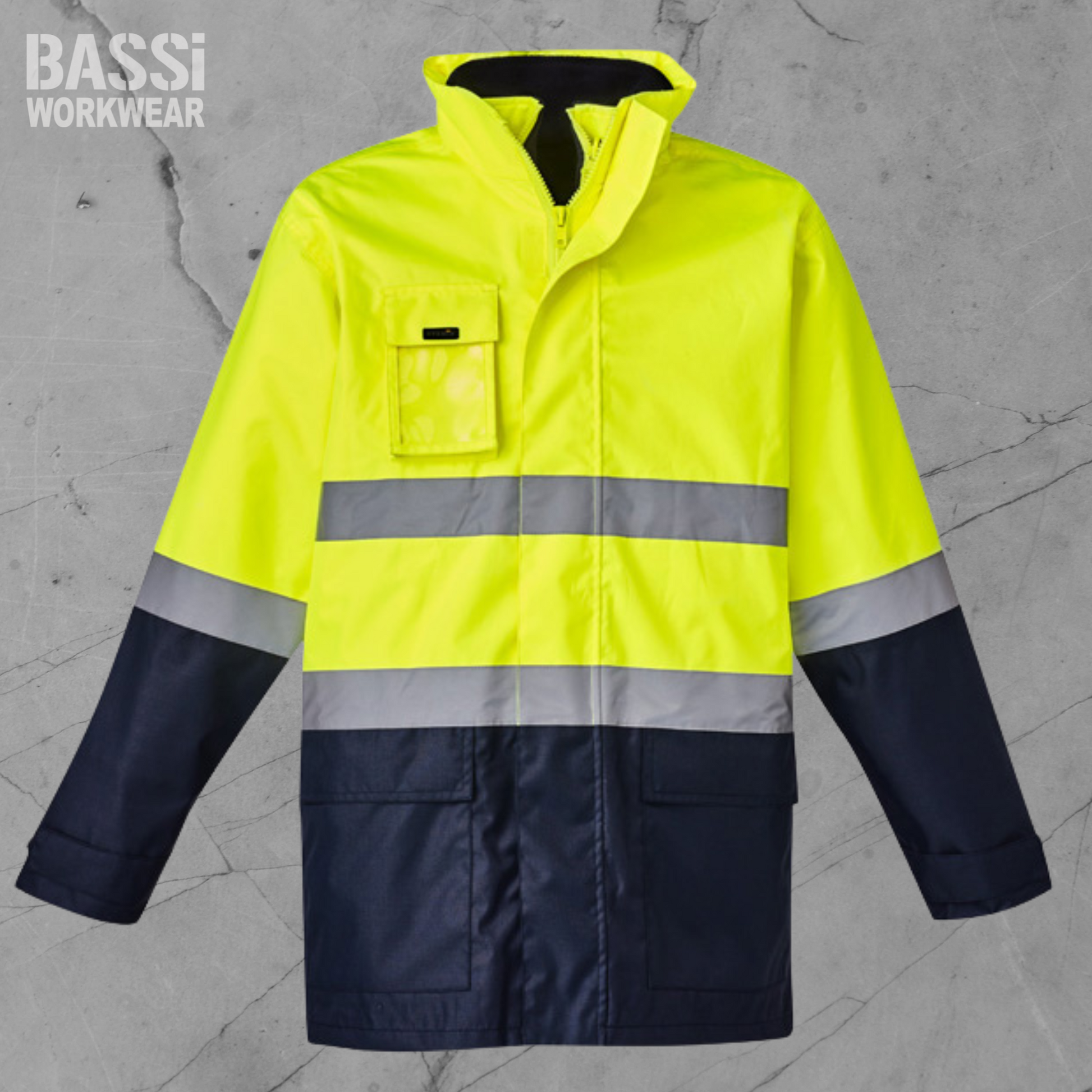 Hi Vis Basic 4 In 1 Waterproof Jacket