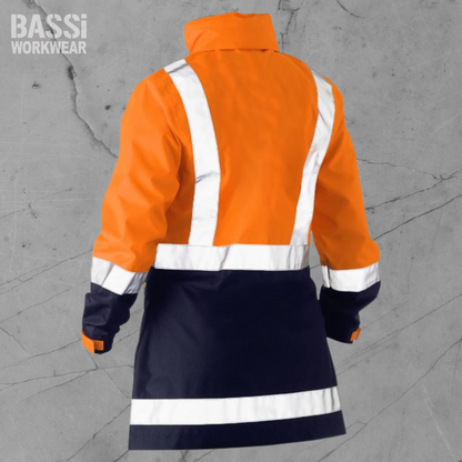 Women's H Taped Two Tone Hi Vis Rain Jacket
