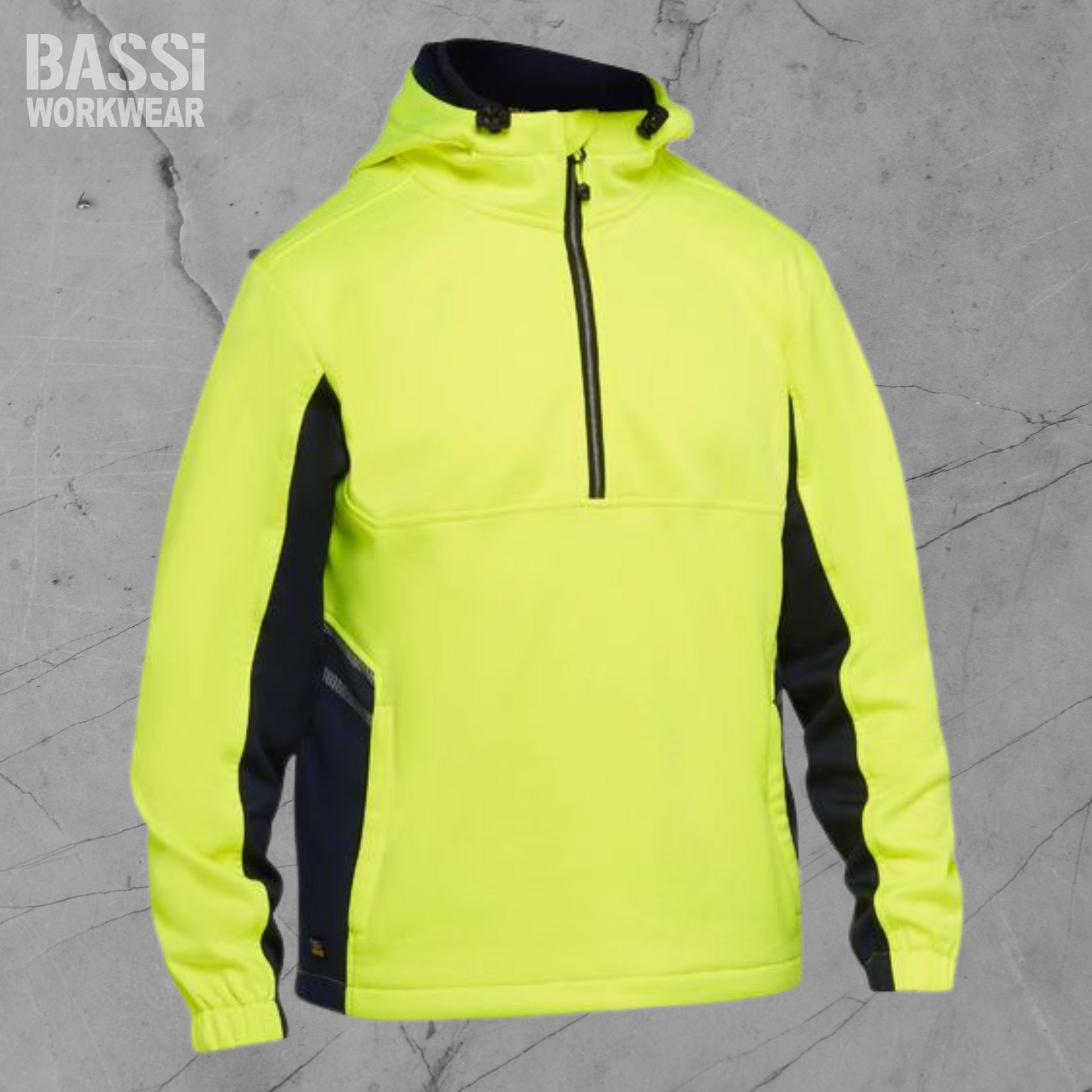 Hi Vis Liquid Repellent Fleece Hoodie