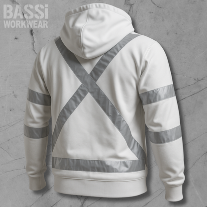 Night White Taped Hoodie