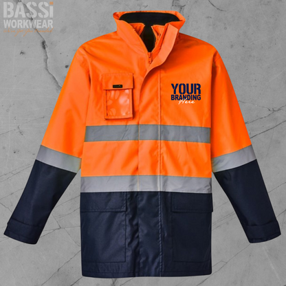 Mens Hi Vis Basic 4 In 1 Waterproof Jacket