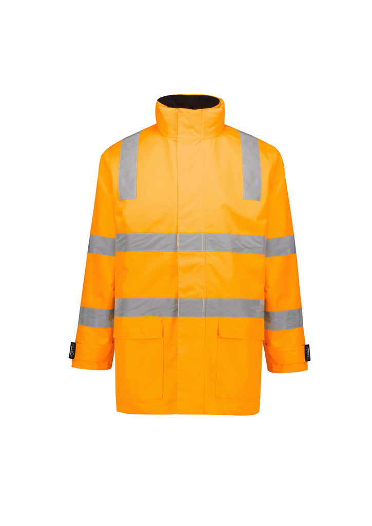 Syzmik ZJ580 Unisex Hi Vis VIC Rail 4 In 1 Waterproof Jacket
